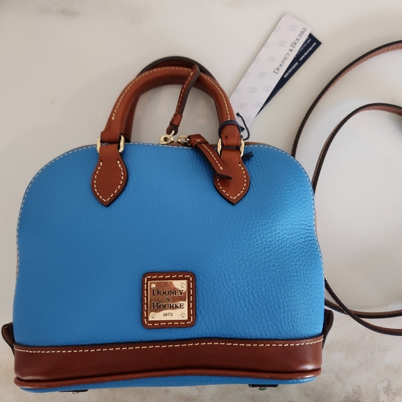 New With Tags! Gorgeous blue convertible Dooney & Bourke bag! Stunning color. - Picture 13 of 16